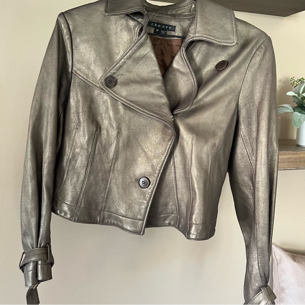 theory leather jacket - Picture 3 of 10